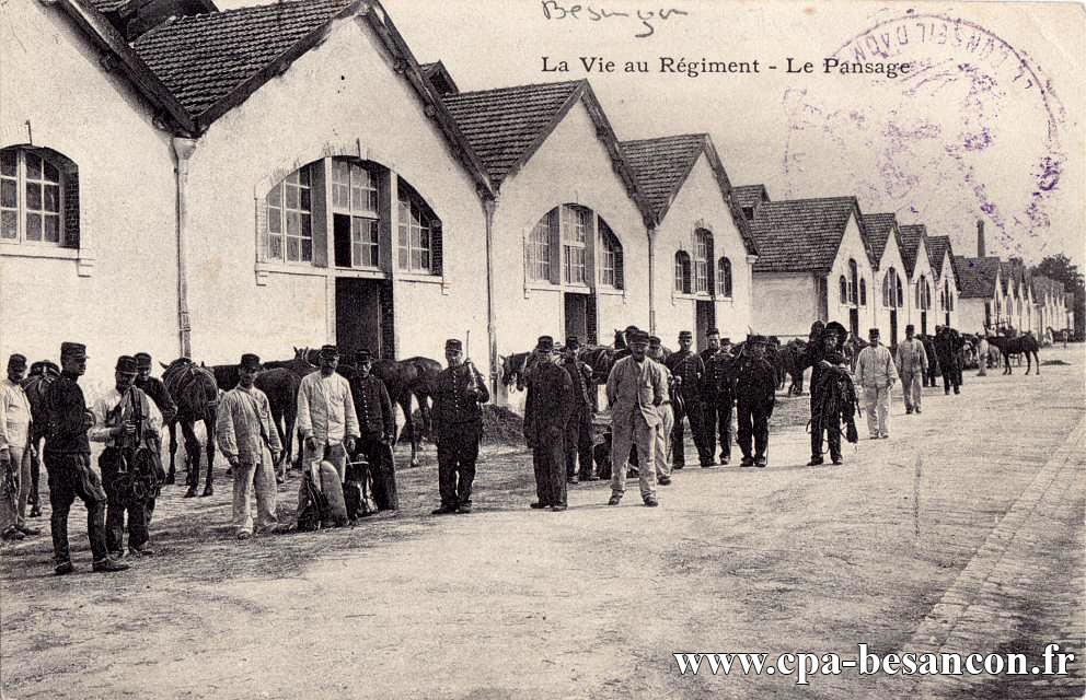 La Vie au Régiment - Le Pansage